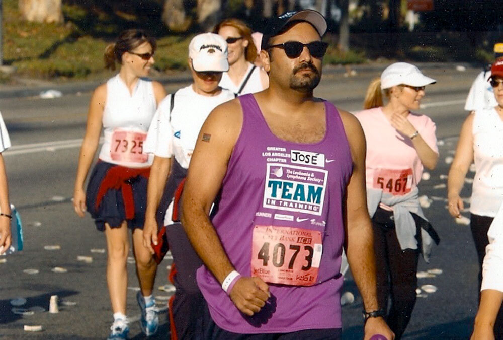 Jose Guzman running a marathon