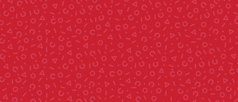 Rocket Community Fund red patterned background
