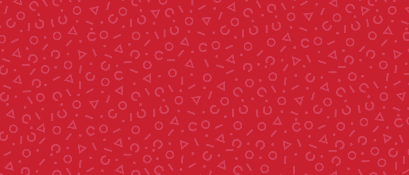 Rocket Community Fund red patterned background